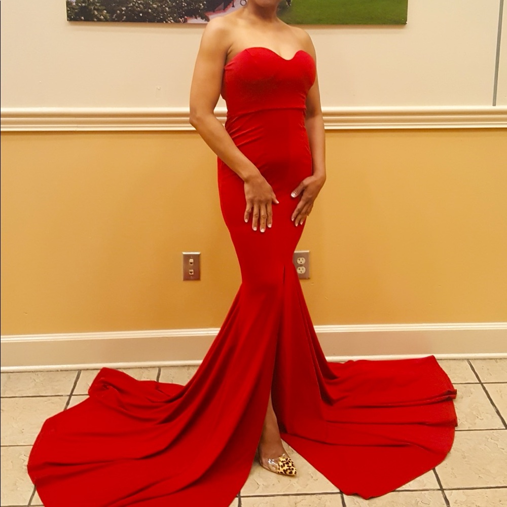 Strapless Evening Gown